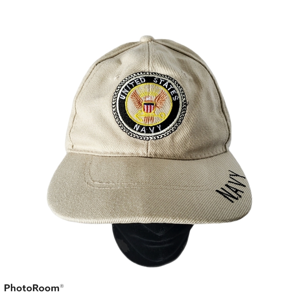 Vintage Us Navy Insignia Baseball Hat Cap